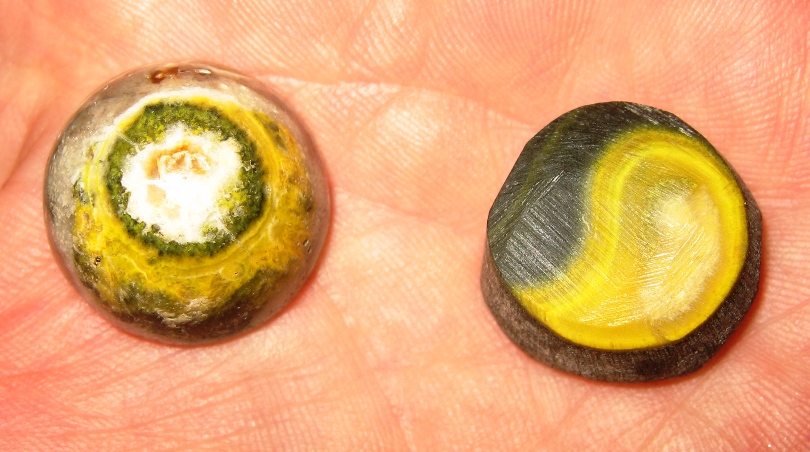 Bull's Eye and Yin-Yang Cabochon