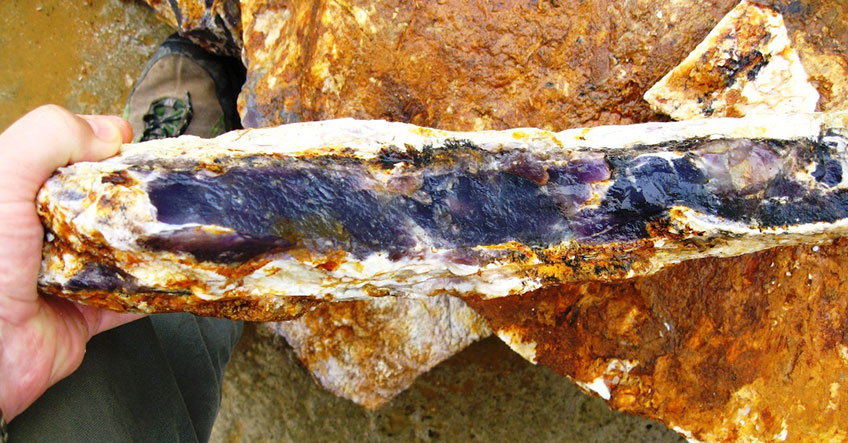 Rich Purple Chalcedony Vein